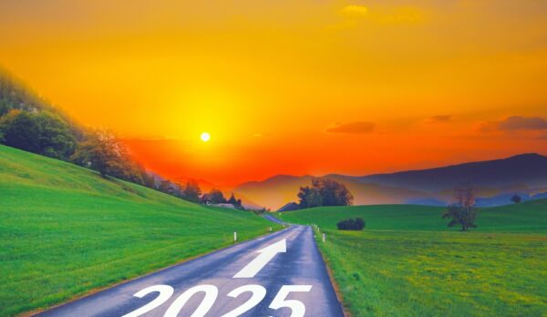 Open,Empty,Road,Path,End,And,New,Year,2025.,Upcoming